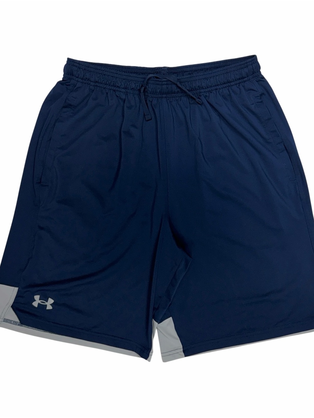 Under Armour Shorts Mens Large Blue Loose Fit Athletic Gym Training Workout Run